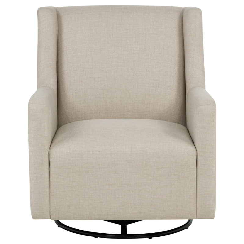 Sillón reclinable giratorio tapizado Sorrel Latte