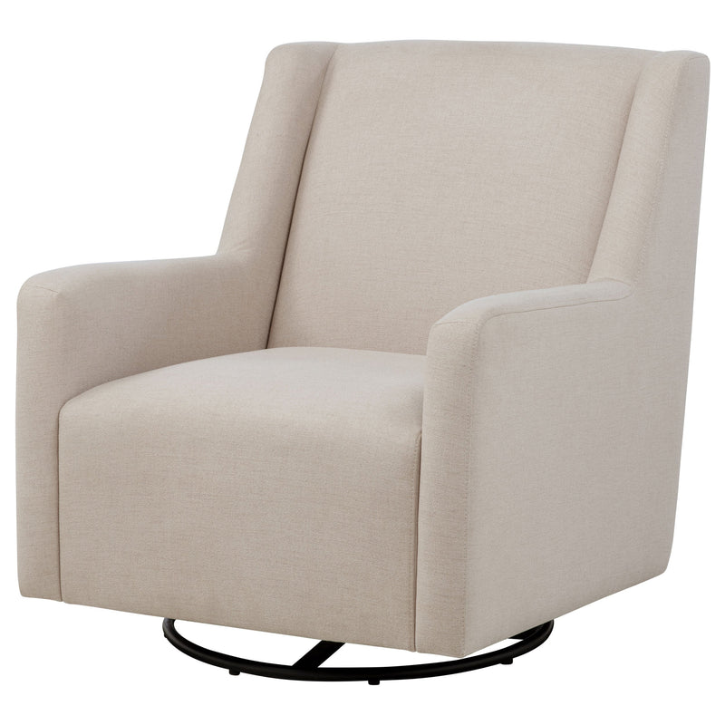 Sillón reclinable giratorio tapizado Sorrel Latte