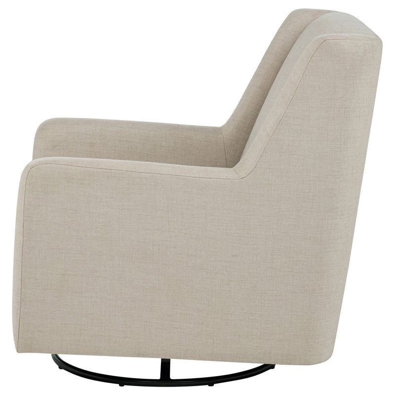Sillón reclinable giratorio tapizado Sorrel Latte