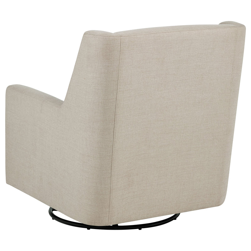 Sillón reclinable giratorio tapizado Sorrel Latte