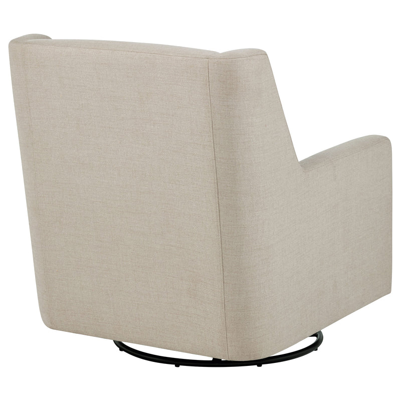 Sillón reclinable giratorio tapizado Sorrel Latte