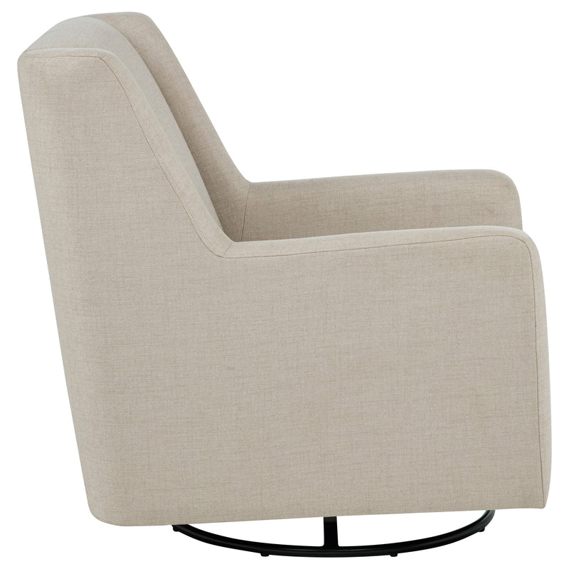Sillón reclinable giratorio tapizado Sorrel Latte