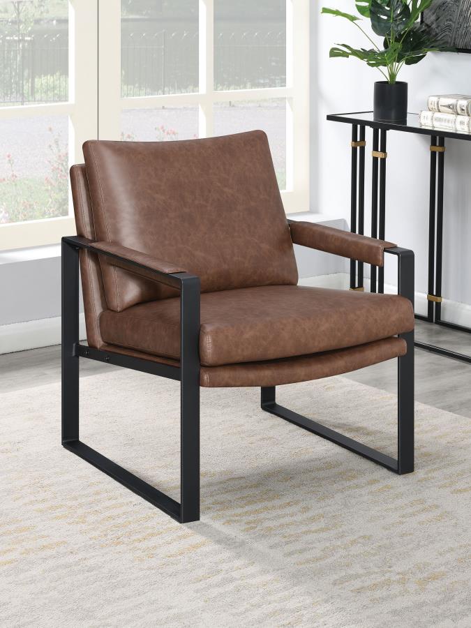 Sillón Acento Rosalind Tapizado con Brazos Rectos
