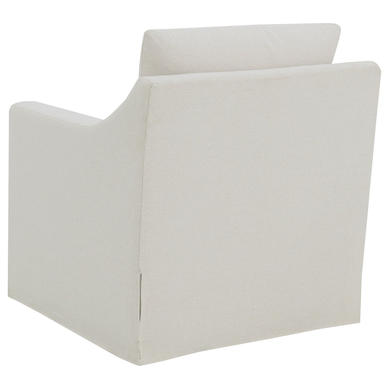 Sillón giratorio decorativo Winter con brazos inclinados y tapizado