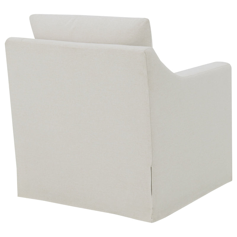 Sillón giratorio decorativo Winter con brazos inclinados y tapizado