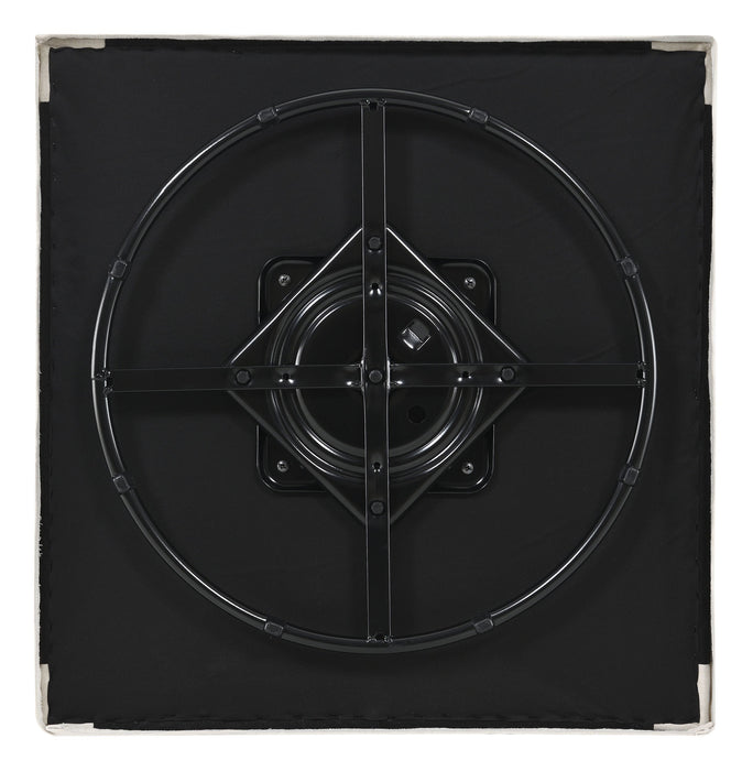 Winter Upholstered Sloped Arm Accent Swivel Chair