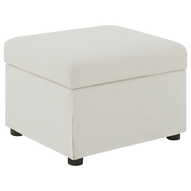 Winter Upholstered Hydraulic Lift Top Storage Ottoman