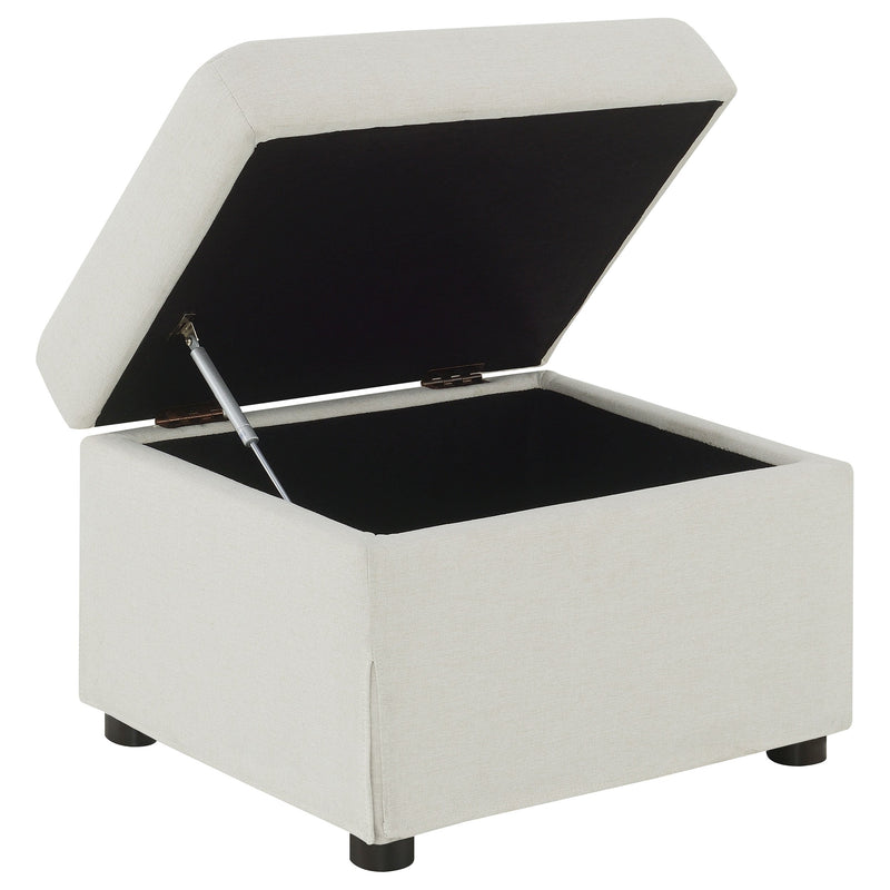 Winter Upholstered Hydraulic Lift Top Storage Ottoman