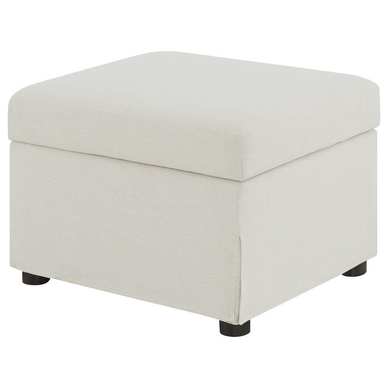 Winter Upholstered Hydraulic Lift Top Storage Ottoman