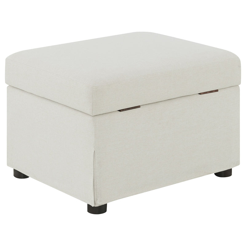Winter Upholstered Hydraulic Lift Top Storage Ottoman