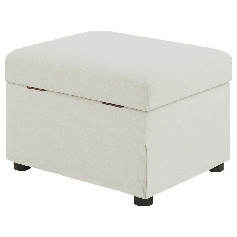 Winter Upholstered Hydraulic Lift Top Storage Ottoman