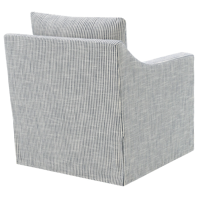 Sillón giratorio decorativo Winter con brazos inclinados y tapizado