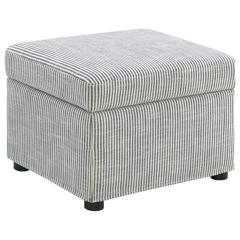 Winter Upholstered Hydraulic Lift Top Storage Ottoman