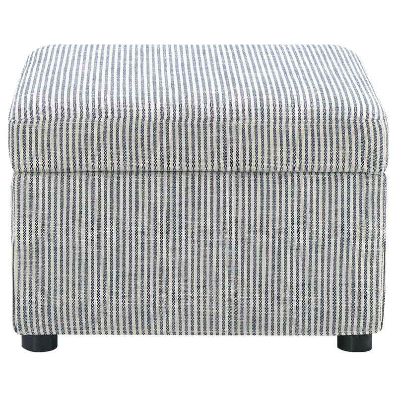 Winter Upholstered Hydraulic Lift Top Storage Ottoman