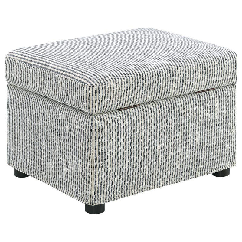 Winter Upholstered Hydraulic Lift Top Storage Ottoman