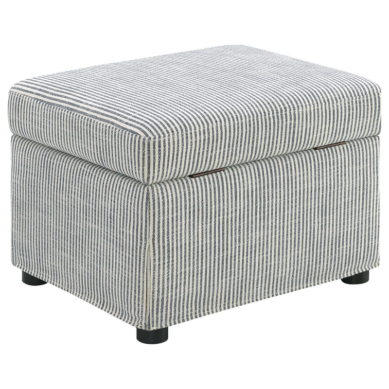 Winter Upholstered Hydraulic Lift Top Storage Ottoman