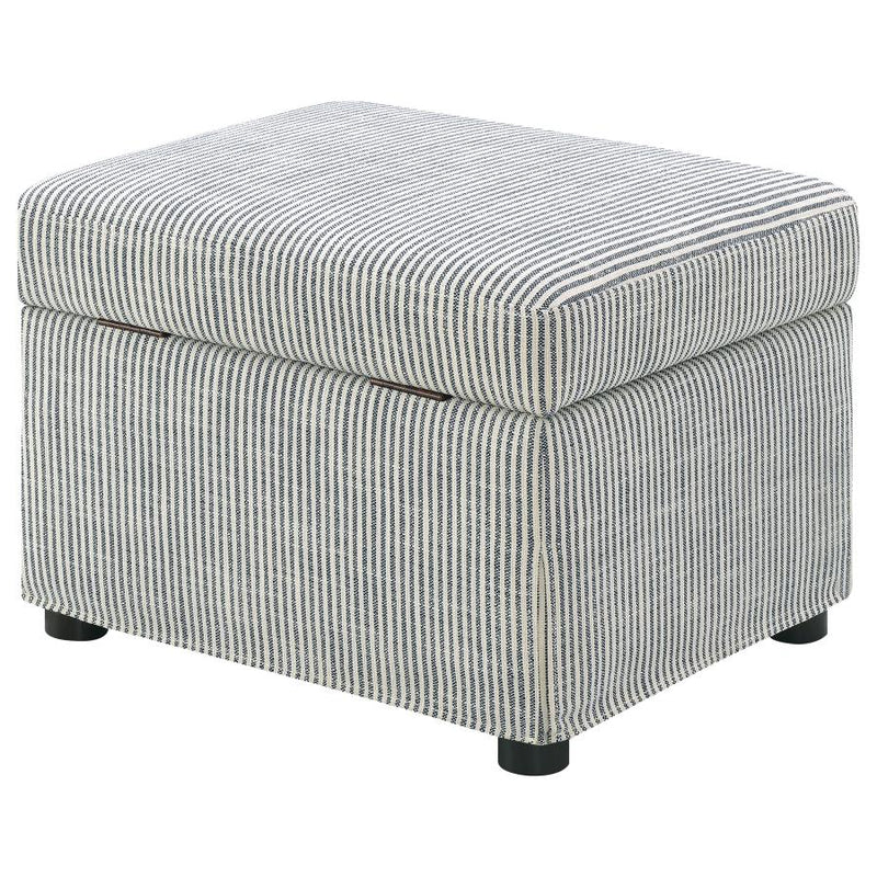 Winter Upholstered Hydraulic Lift Top Storage Ottoman