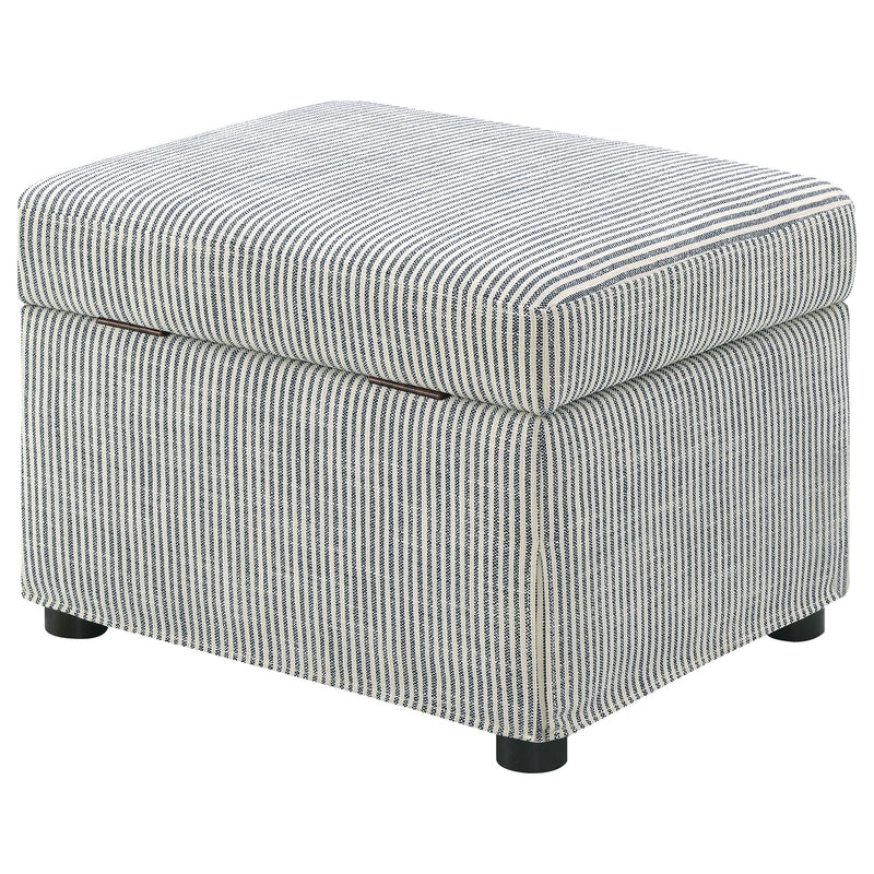 Winter Upholstered Hydraulic Lift Top Storage Ottoman