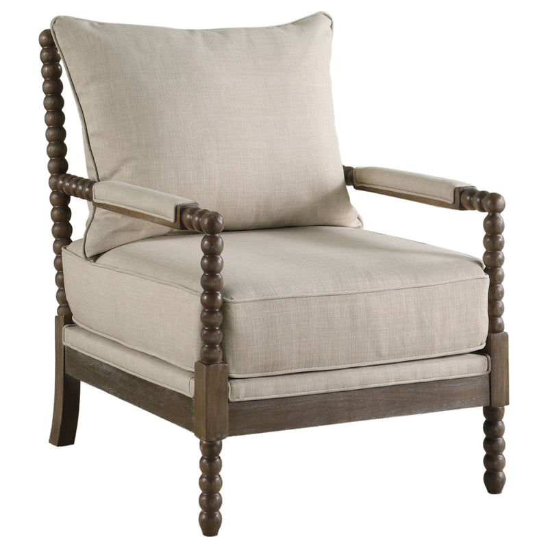 Sillón Acentual Blanchett Tapizado con Patas Torneadas