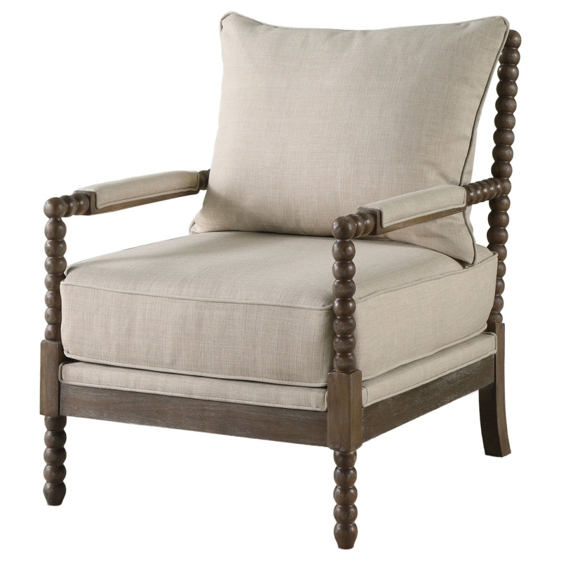 Sillón Acentual Blanchett Tapizado con Patas Torneadas