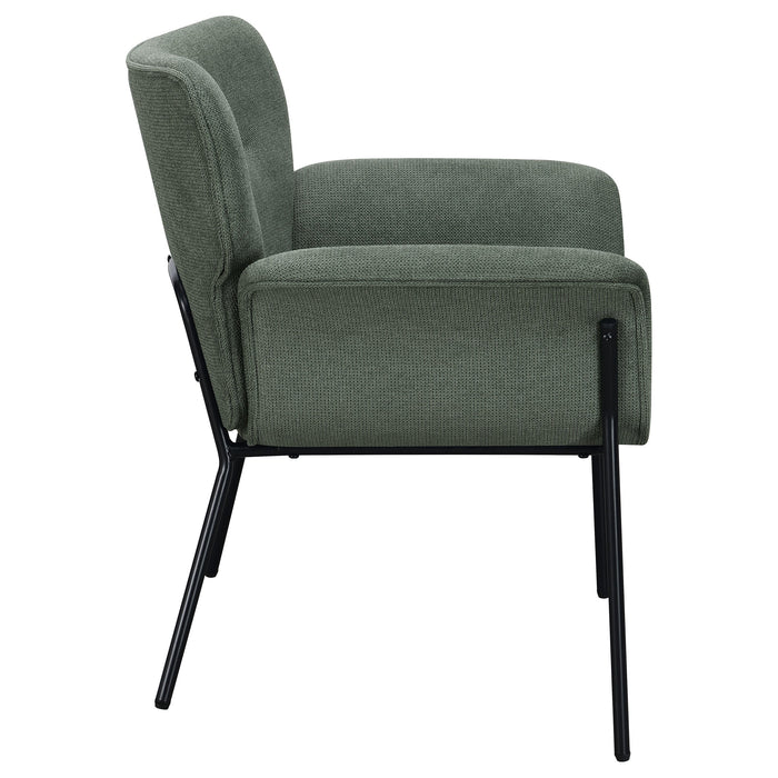 Davina Upholstered Flared Arms Accent Chair Ivy