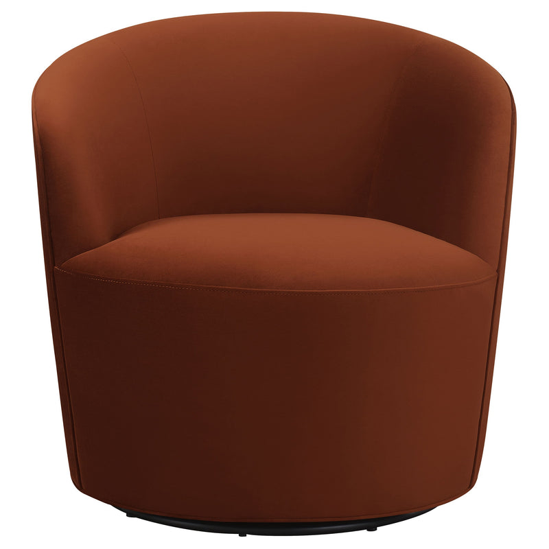 Sillón giratorio Joyce con respaldo tapizado