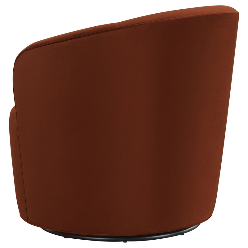 Sillón giratorio Joyce con respaldo tapizado