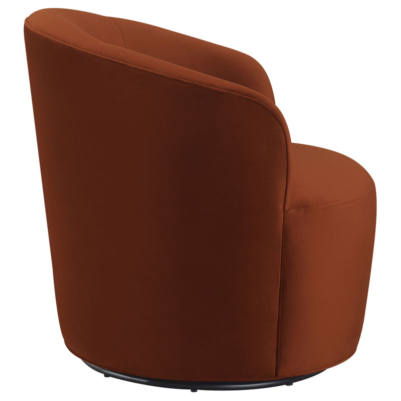 Sillón giratorio Joyce con respaldo tapizado
