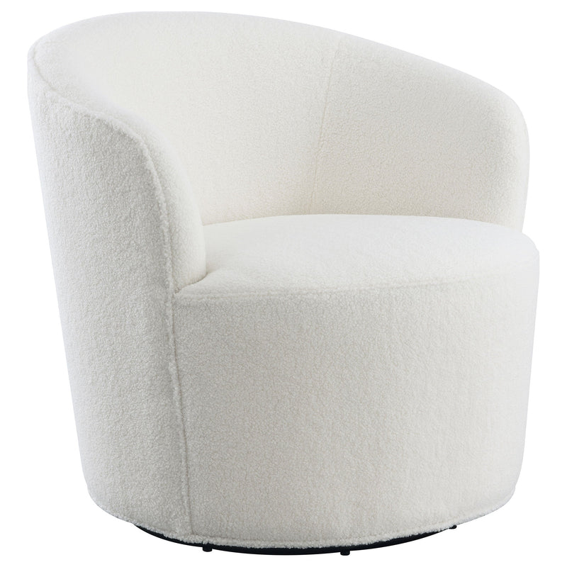 Sillón giratorio Joyce con respaldo tapizado