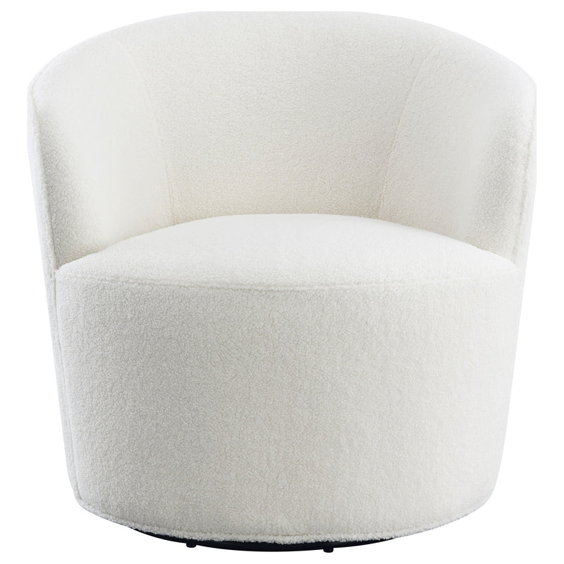Sillón giratorio Joyce con respaldo tapizado