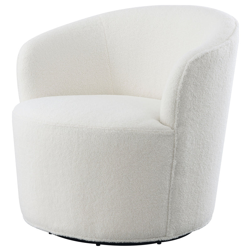 Sillón giratorio Joyce con respaldo tapizado