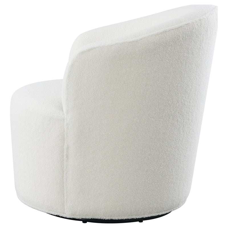 Sillón giratorio Joyce con respaldo tapizado