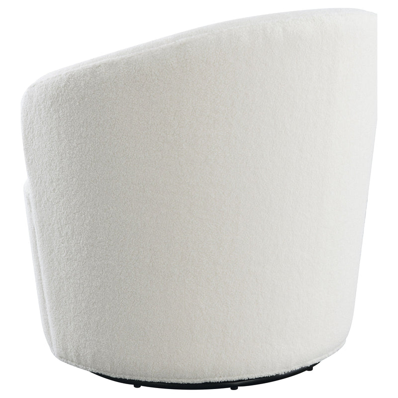 Sillón giratorio Joyce con respaldo tapizado