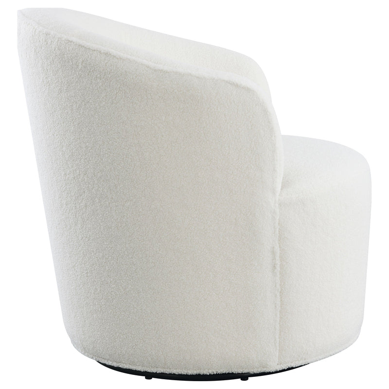 Sillón giratorio Joyce con respaldo tapizado