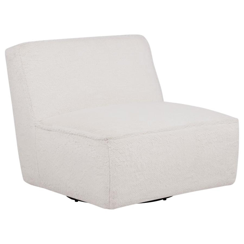 Badoer Faux Fur Swivel Accent Chair