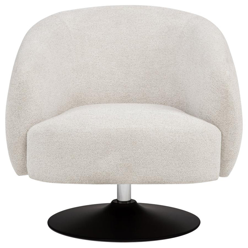 Dave Upholstered Barrel Back Swivel Club Chair