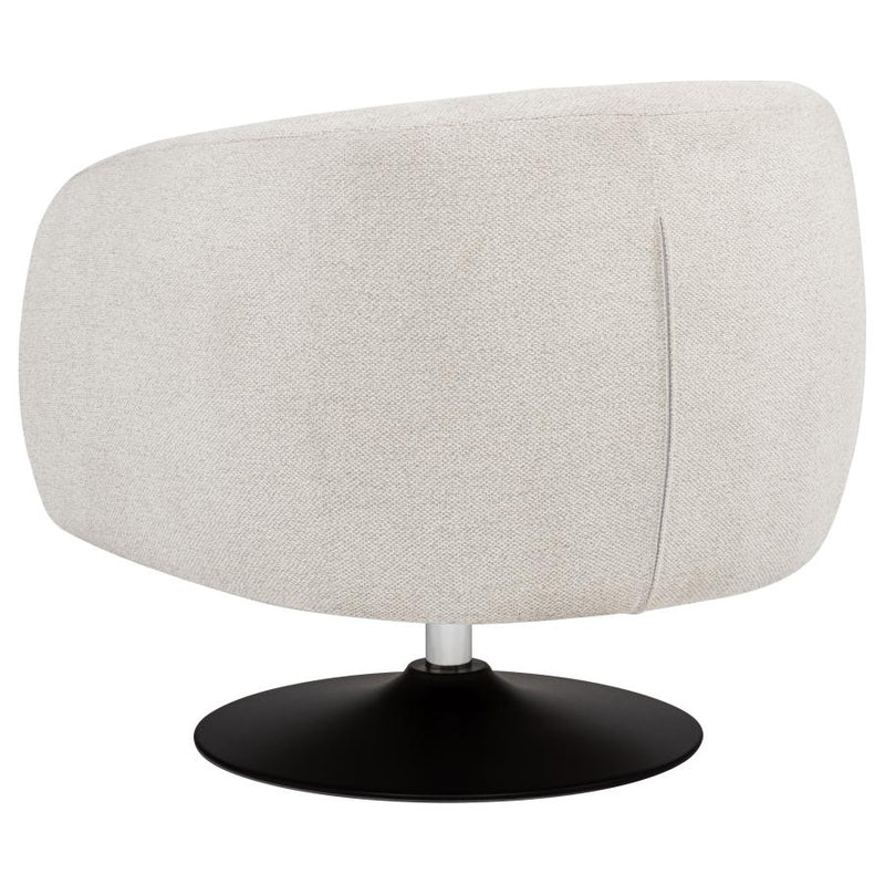 Dave Upholstered Barrel Back Swivel Club Chair