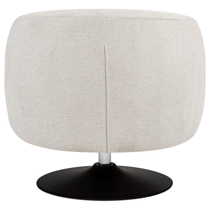 Dave Upholstered Barrel Back Swivel Club Chair