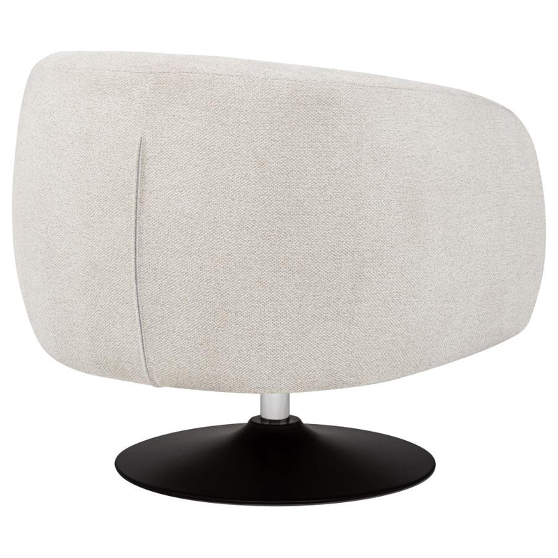 Dave Upholstered Barrel Back Swivel Club Chair