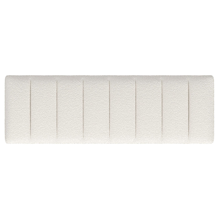 Mesa Boucle Upholstered Tufted Accent Bench Vanilla