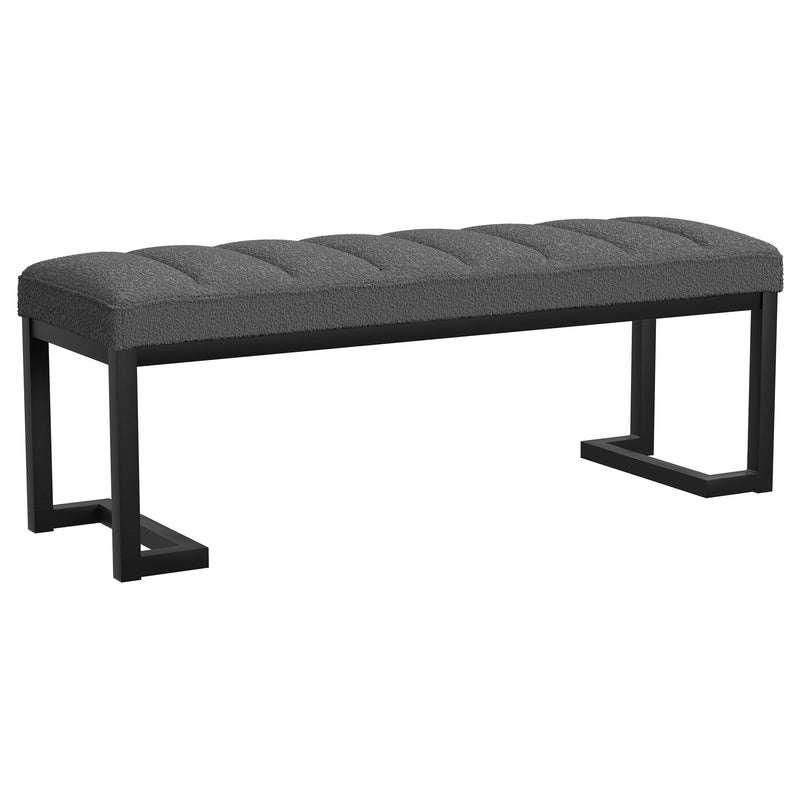 Banco decorativo tapizado capitoné de bucle Mesa