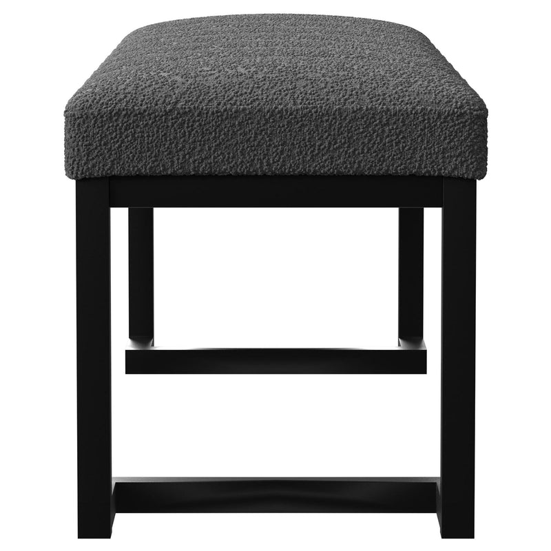 Banco decorativo tapizado capitoné de bucle Mesa