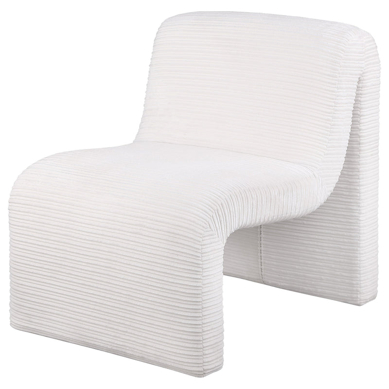 Sillón decorativo Drayton sin brazos con respaldo curvo tapizado