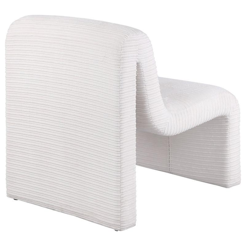Sillón decorativo Drayton sin brazos con respaldo curvo tapizado