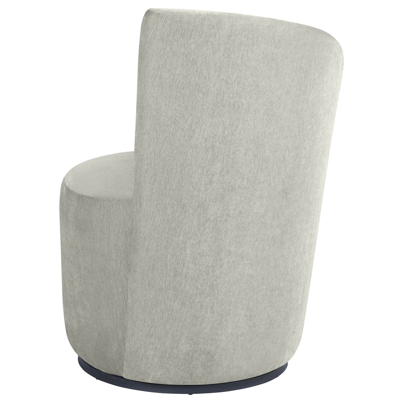 Sillón giratorio tapizado Nueva con respaldo curvo