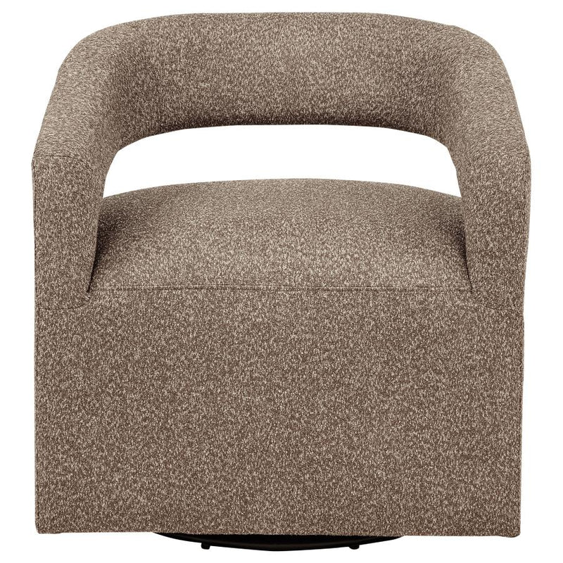 Westhill Boucle Upholstered Swivel Accent Chair