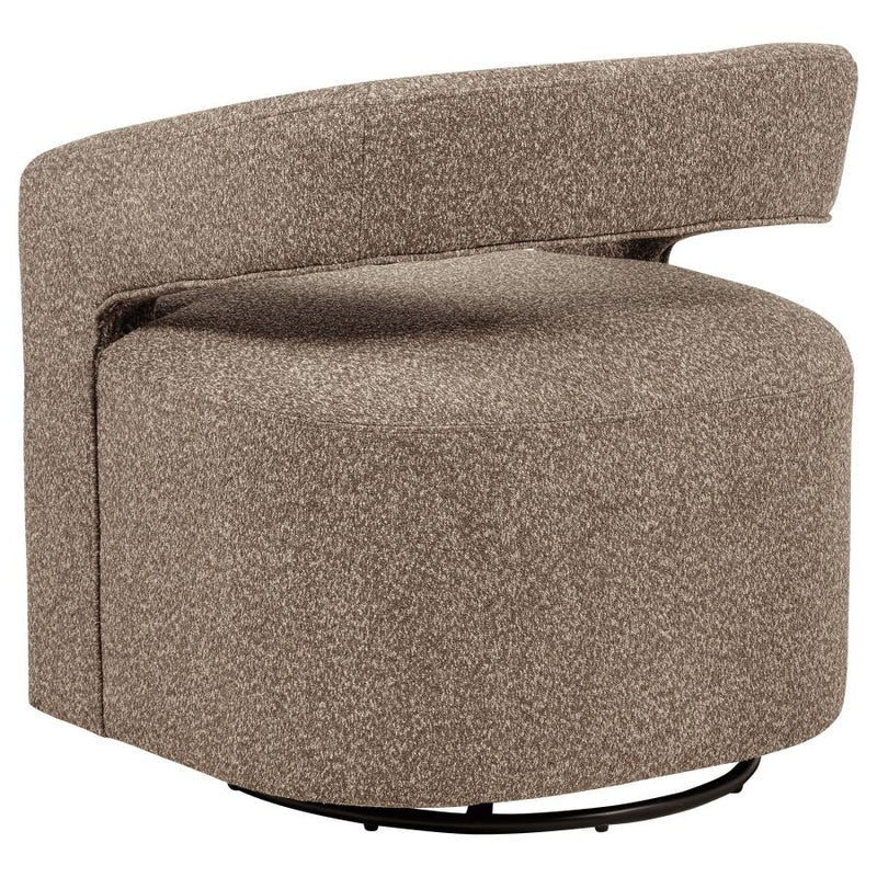 Westhill Boucle Upholstered Swivel Accent Chair