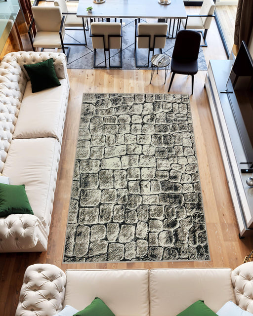 ELEGANCE RUG DESIGN 90933 Grey 2x8 Runner (2'6x7'9")"