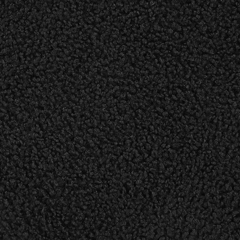 Valia Faux Sheepskin Upholstered Round Storage Ottoman