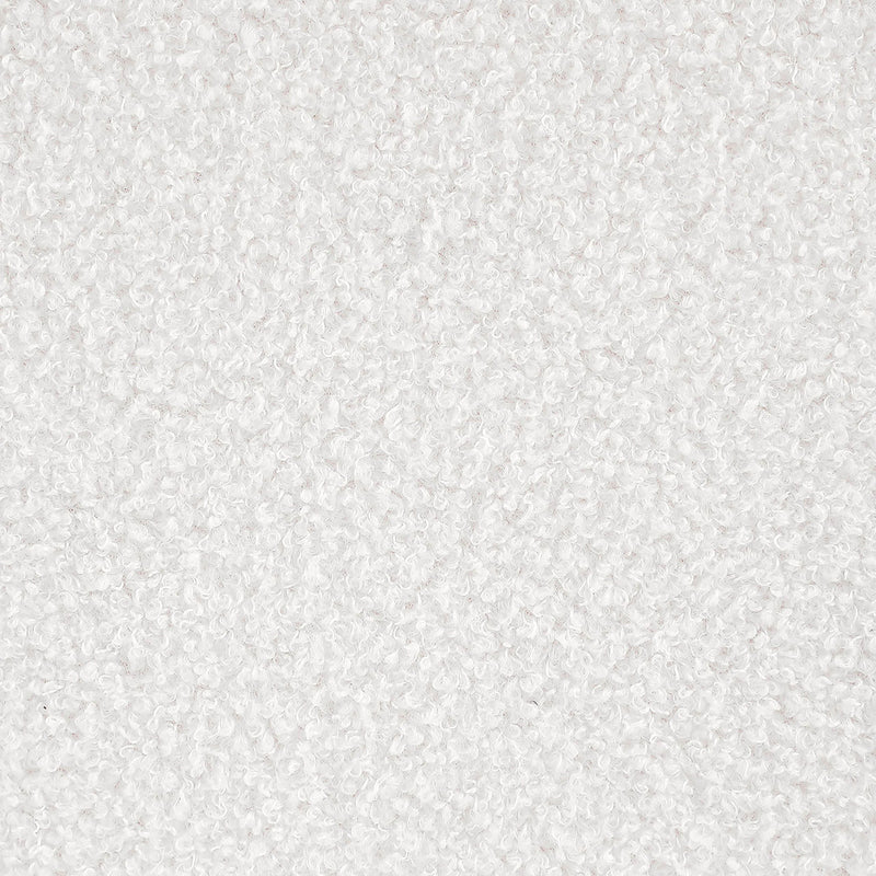 Valia Faux Sheepskin Upholstered Round Storage Ottoman